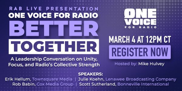 PAB Member Professional Development Opportunity – RAB Live Presentation Webinar Series